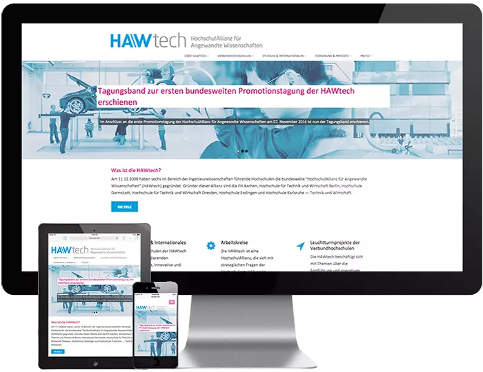 HAWtech im responsiven Design mit TYPO3