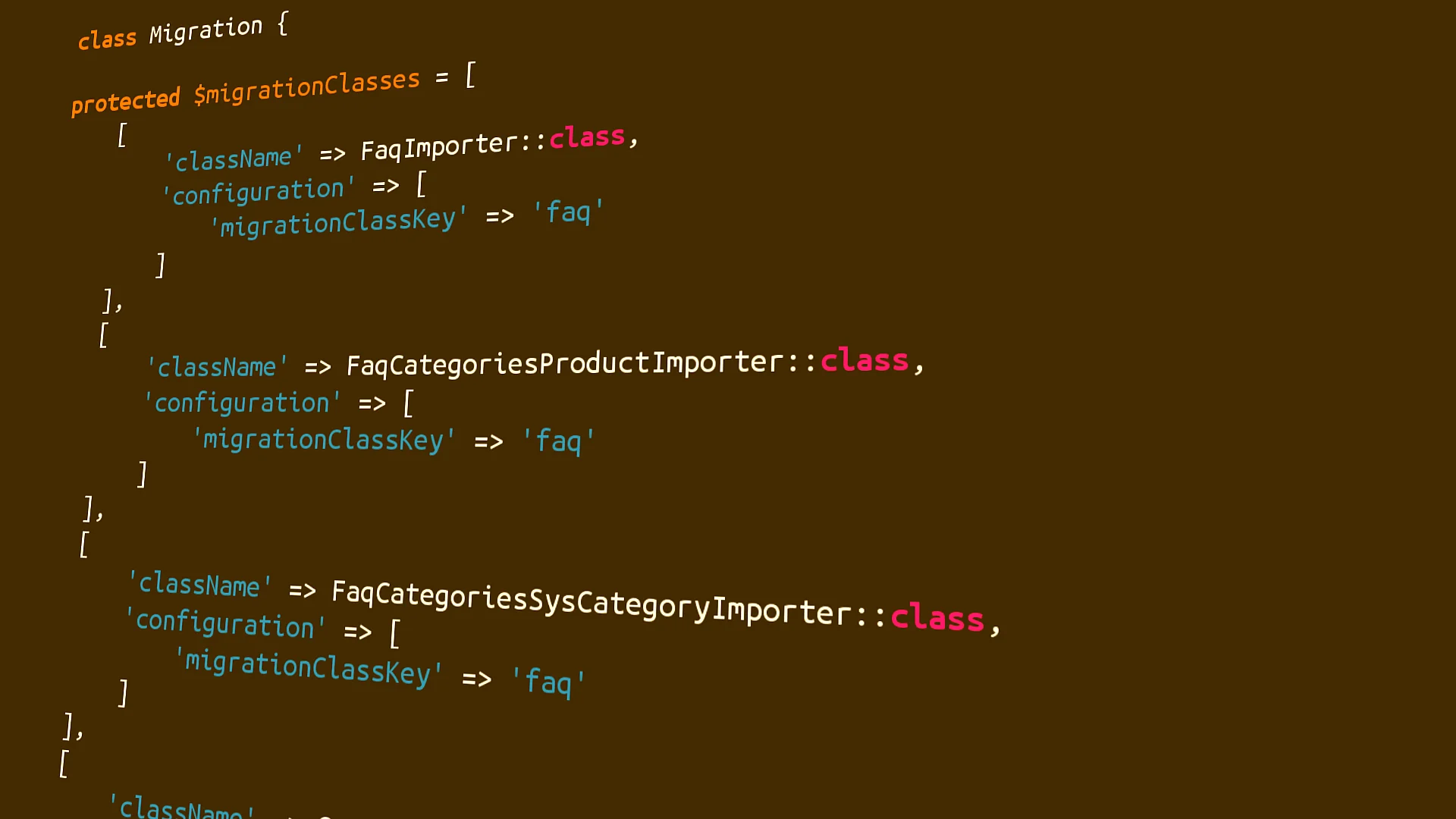 Migration PHP
