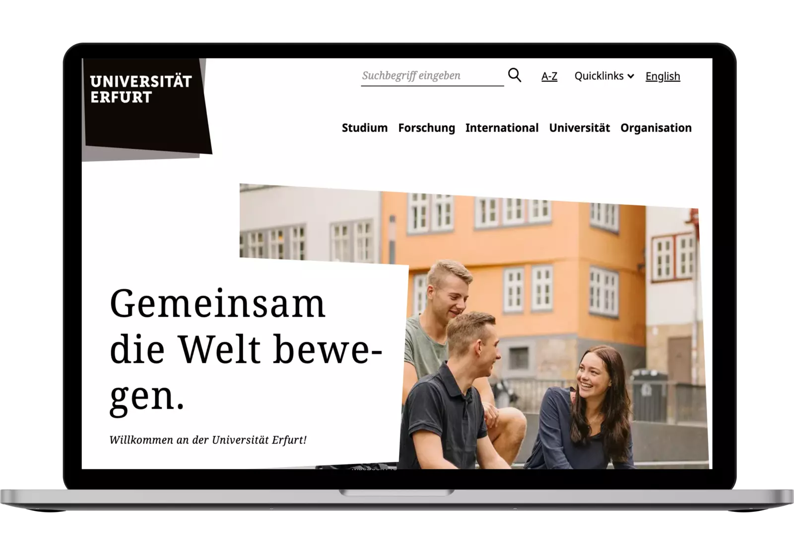 Website of the University of Erfurt